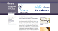 Desktop Screenshot of bestattungen-erkens.de